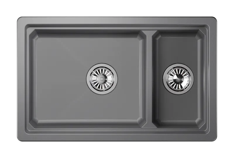 KS-7304U, АЛЮМИНИУМ, кухонная мойка, кварц