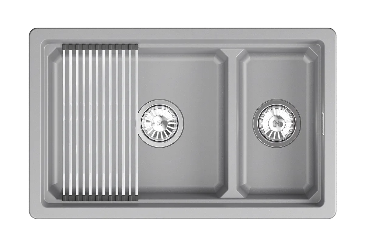 Мойка для кухни Granula Kitchen Space 7304iU алюминиум, 73х45 см, прямоугольная