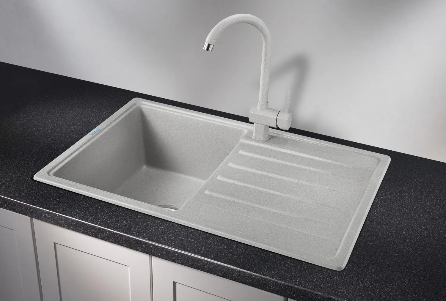 7602, БАЗАЛЬТ, кухонная мойка, СтандАРТ кварц
