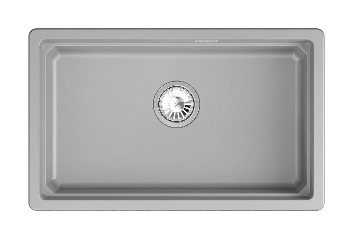 KS-7303iU, АЛЮМИНИУМ, кухонная мойка, кварц