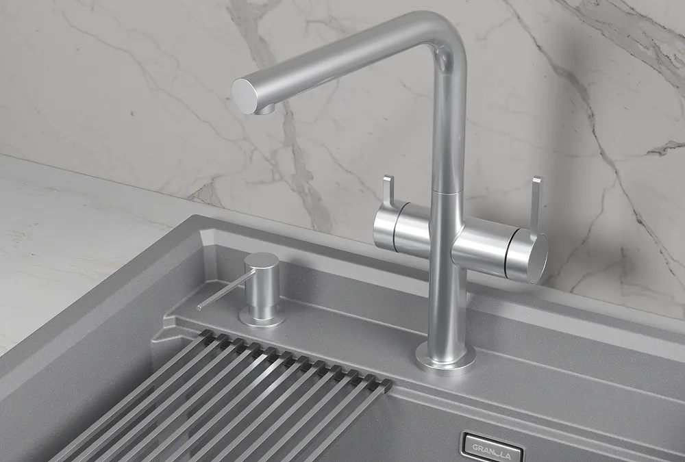 KS-8276, НЕРЖ, СМЕСИТЕЛЬ КУХОННЫЙ KITCHEN SPACE